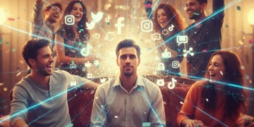 Couch Guy Meme: Viral Sensation & Online Culture Impact in 2026 Stylized image of 'Couch Guy' at a party, surrounded by viral digital elements.