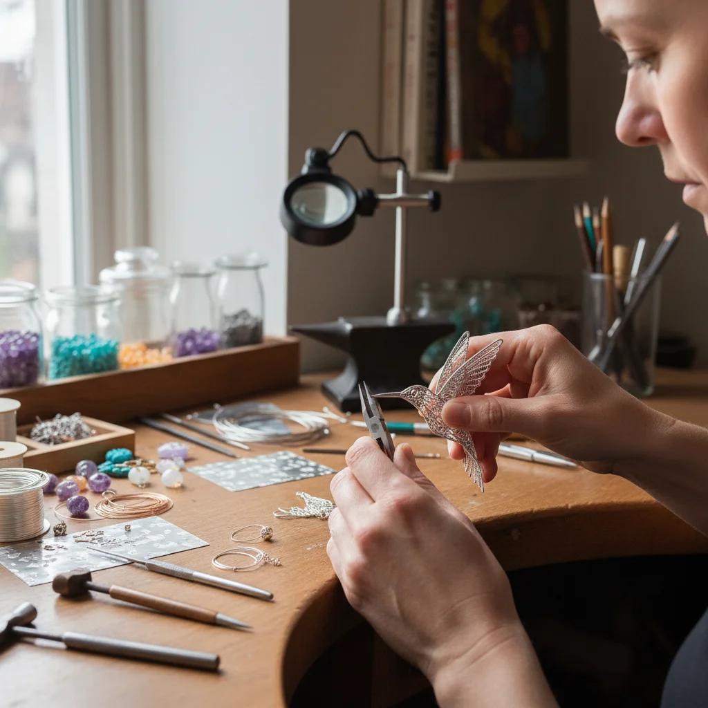 Hands crafting a unique handmade item, representing the booming creative economy and artisanal side hustles.