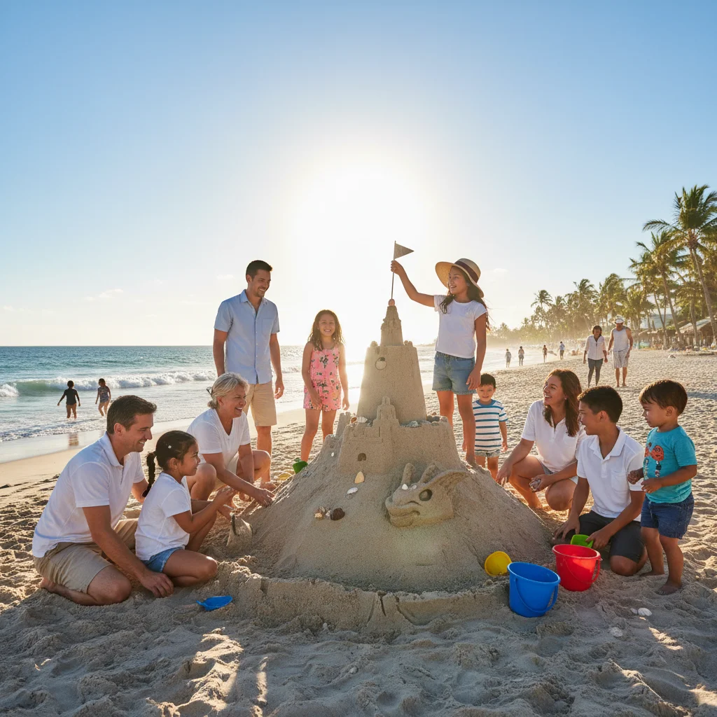Family enjoying outdoor activity on summer vacation 2026