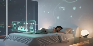 Futuristic smart bedroom with advanced sleep technology for optimal rest in 2026