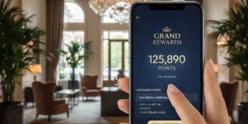 Crucial 2026 Updates to US Hotel Loyalty Programs: 3 Changes That Impact Your Points Smartphone displaying hotel loyalty app with points and booking details