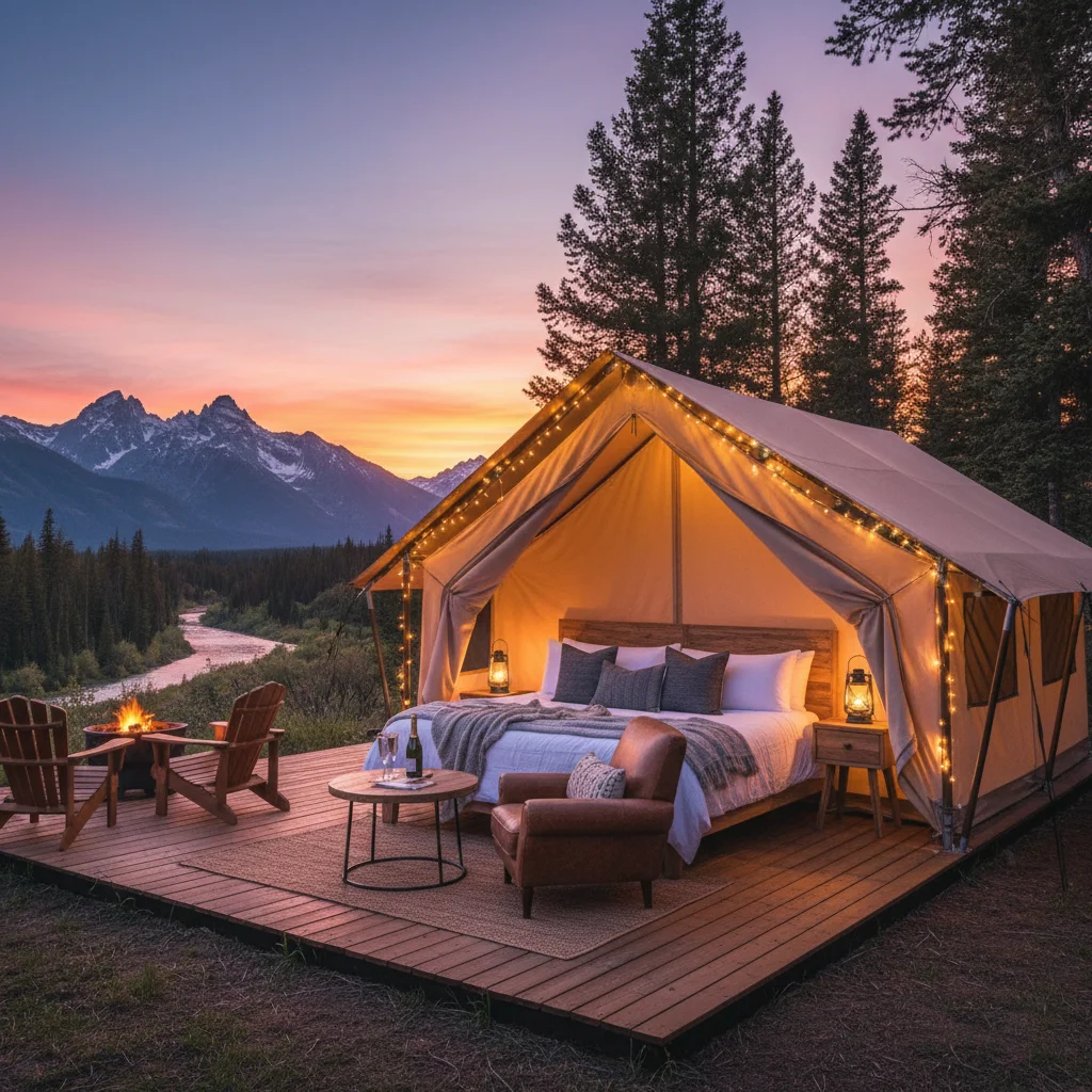 US Glamping 2026: Luxury Outdoor Stays & Future Trends