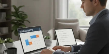 Mastering Time Management: 4 Strategies to Gain Back 10 Hours Per Week in 2026 Organized professional at a desk managing time efficiently