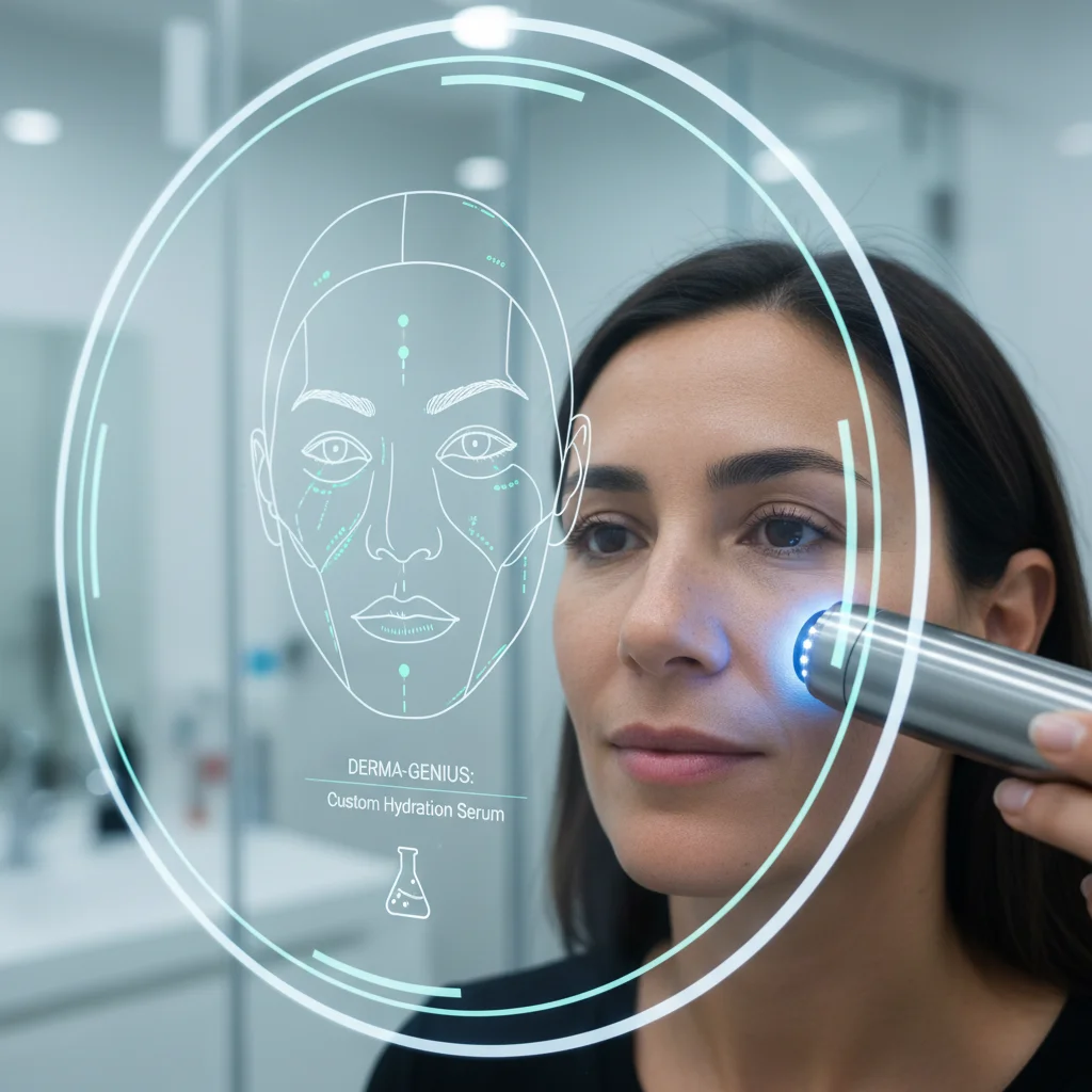Advanced personalized skin analysis technology for tailored skincare routines.