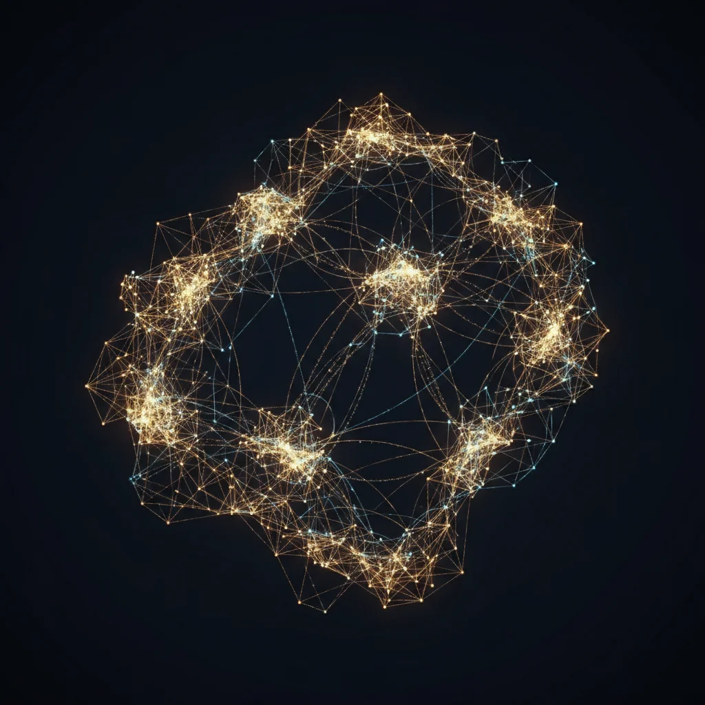 Interconnected lines representing strong social support networks