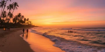 2026 Spring Break: Time-Sensitive Deals & Booking Before March 1st Sunset beach scene with palm trees and people enjoying spring break