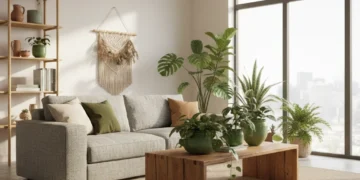 Sustainable Home Decor 2026: Eco-Friendly Swaps for a Healthier Home Modern living room with sustainable furniture and natural light