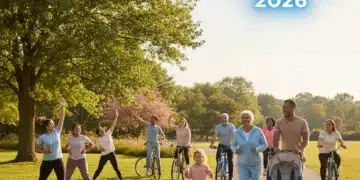 Diverse individuals enjoying affordable fitness activities outdoors in 2026