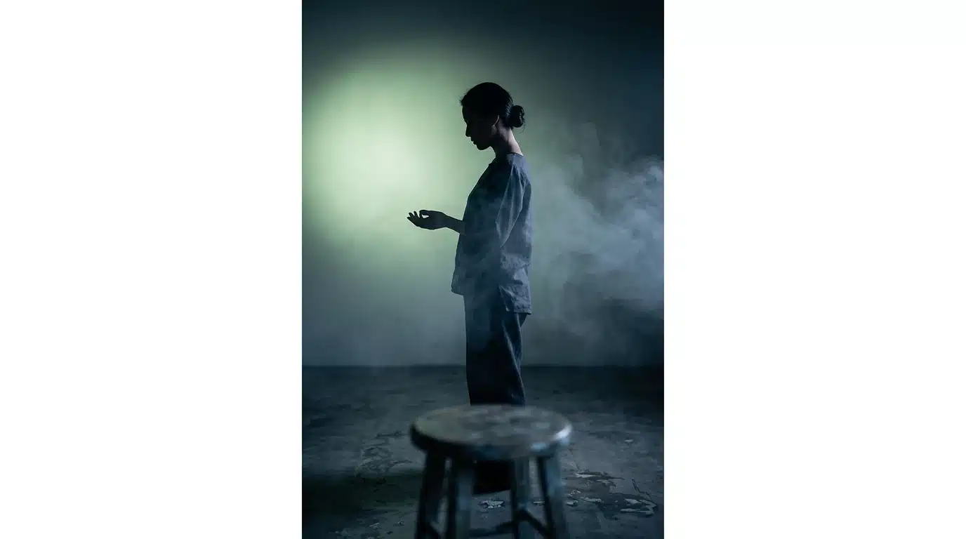 A person in a contemplative pose, silhouetted against a soft green light, representing holistic well-being and preventative care.